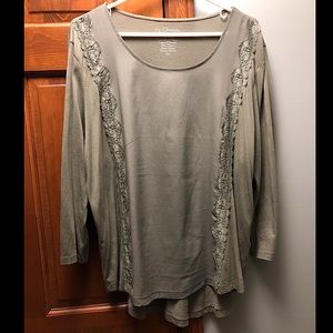 Olive Green Chico’s Long Sleeve Top